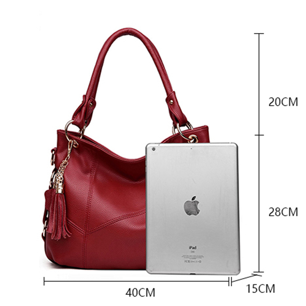 White Leather Tassel Luxury Handbags Women Bags Designer Ladies Hand Crossbody Bags For Women Shoulder Bag Big Casual Tote Sac