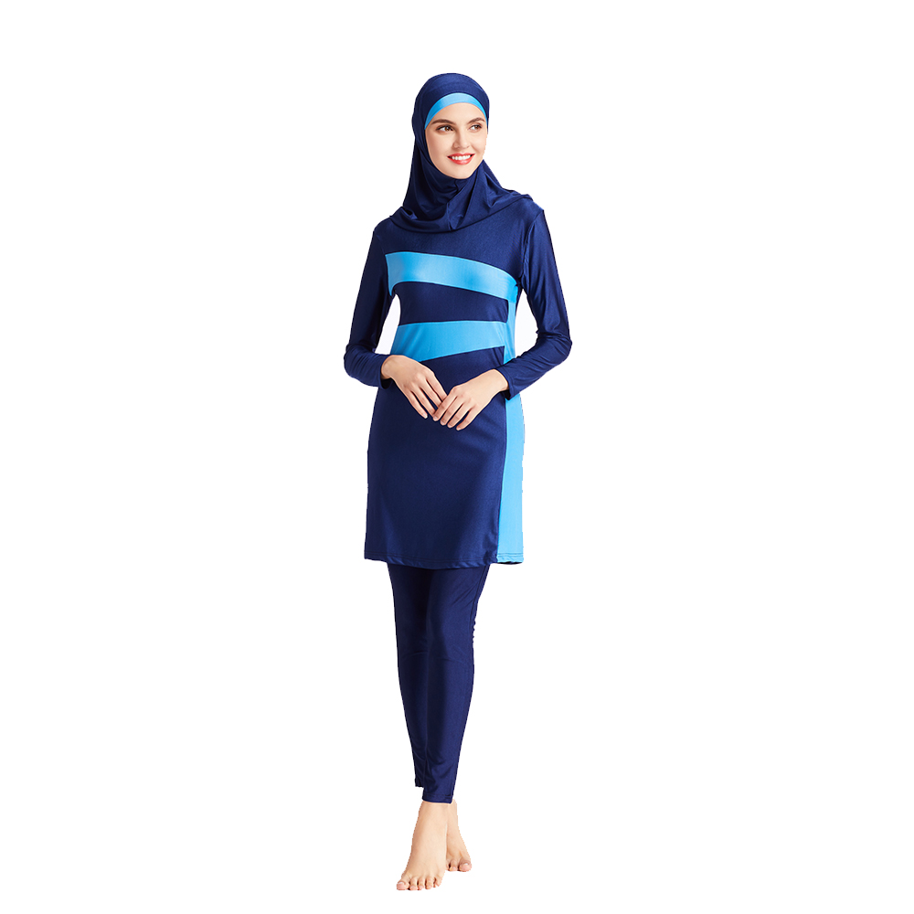 YONGSEN NEW Muslim girl Swimwear Three-Piece Set Swimsuit Bathing Set Muslim Swimwears Bathing Suit Children Modest Burkinis