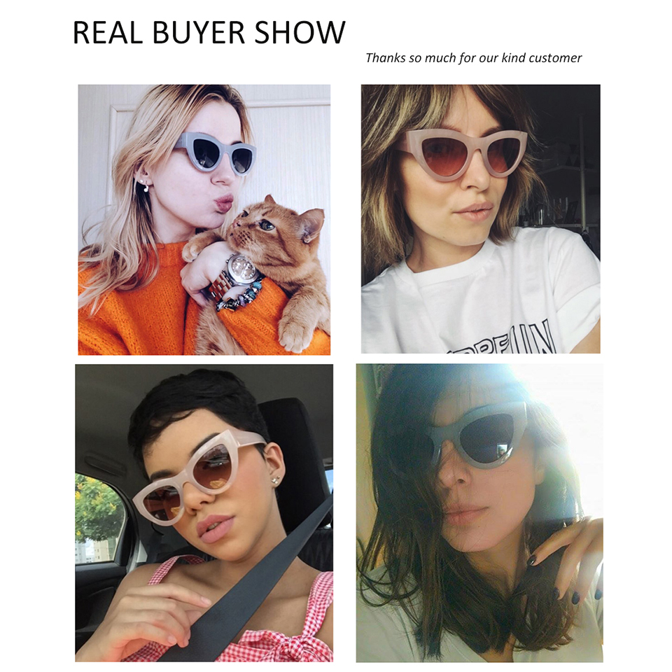 ESNBIE Pink Sunglasses Women Cat Eye Vintage Sun Glasses Sexy lunette de soleil femme oculos UV400 Glasses Female Eyewear