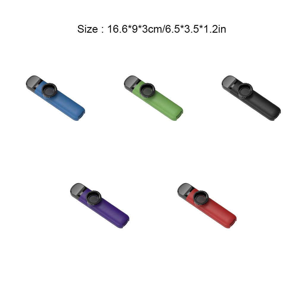 Plastic Kazoo Woodwind Instrument Lightweight Simple Design ABS Professional Guitar Beginners Performances Black