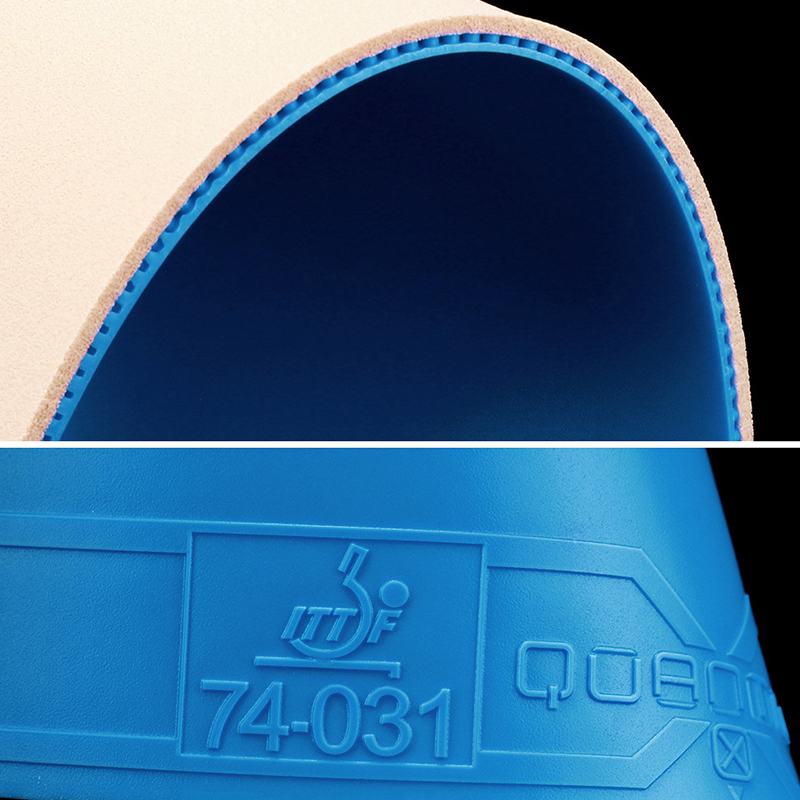 TIBHAR Quantum X PRO Table Tennis Rubber Non-Tacky Colorful Pimples-in Ping Pong Rubber with Beige Cake Sponge Fast Attack Loop