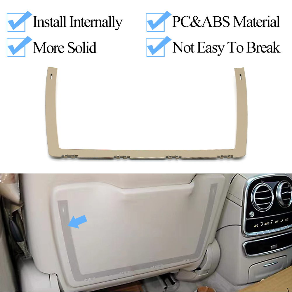 Car Left Right Seat Inner Backrest Fixed Barcket Trim Replacement For Mercedes Benz S Class W222 S300 S350 S450 S500 2014-2020