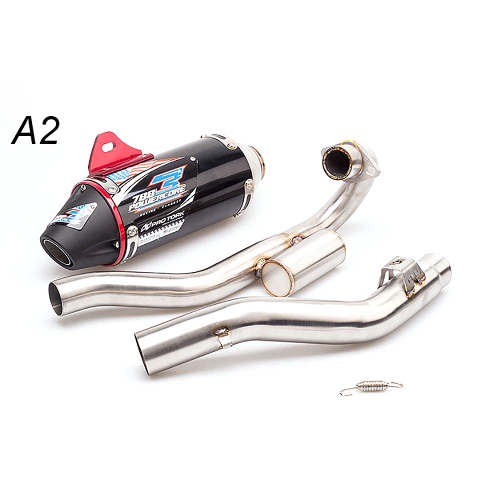 CRF150 CRF230 CRF250 Motorcycle Exhaust Full System Muffler Escape Front Pipe Header for Honda CRF150F CRF230F 2003-2016 CRF250F