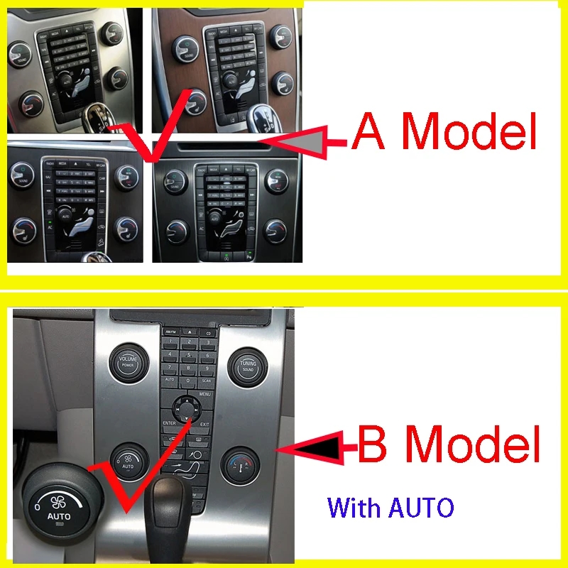 Car Air Conditioning Rotary Knob Fit For VOLVO S60 V60 XC60 S80 V40 Car Air Conditioning Heat Control Switch Knob Cover