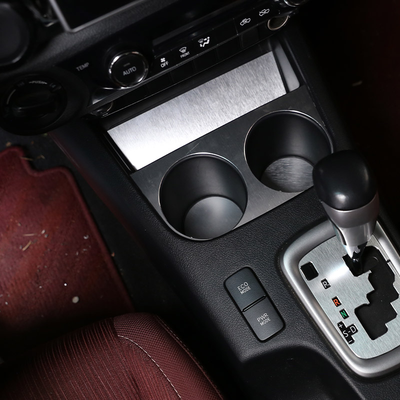 For oyota Hilux 2015-2020 Aluminum Alloy Car Central Control Water Cup Holder Sequin Sticker Car Interior Accessories