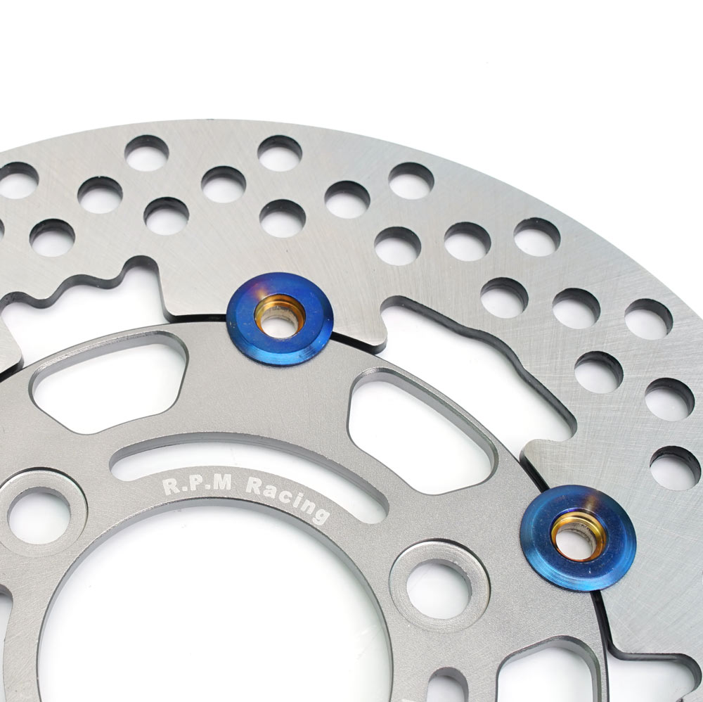 RPM Disc Brake Motorcycle 220mm Floating Disk Rotor Brake Caliper Universal 3 Hole Front Rear Wheel For Yamaha Scooters Niu