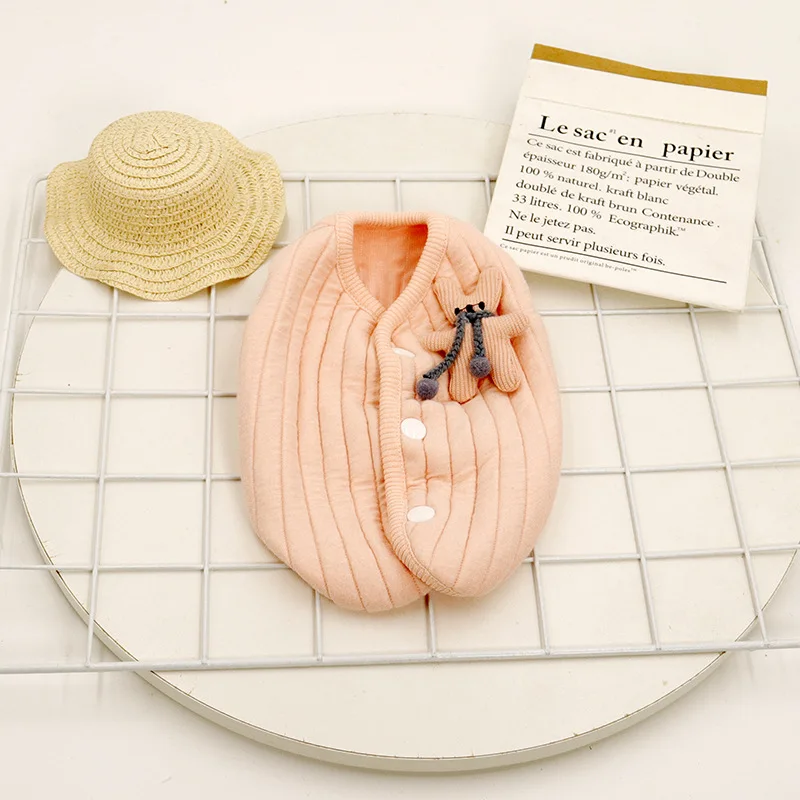 Pet Striped Quilted Vest Cute Vest Clothes Ins Teddy Bulldog Clothes Dog Clothes Quilted Cat Clothes Cat Clothes Autumn Winter