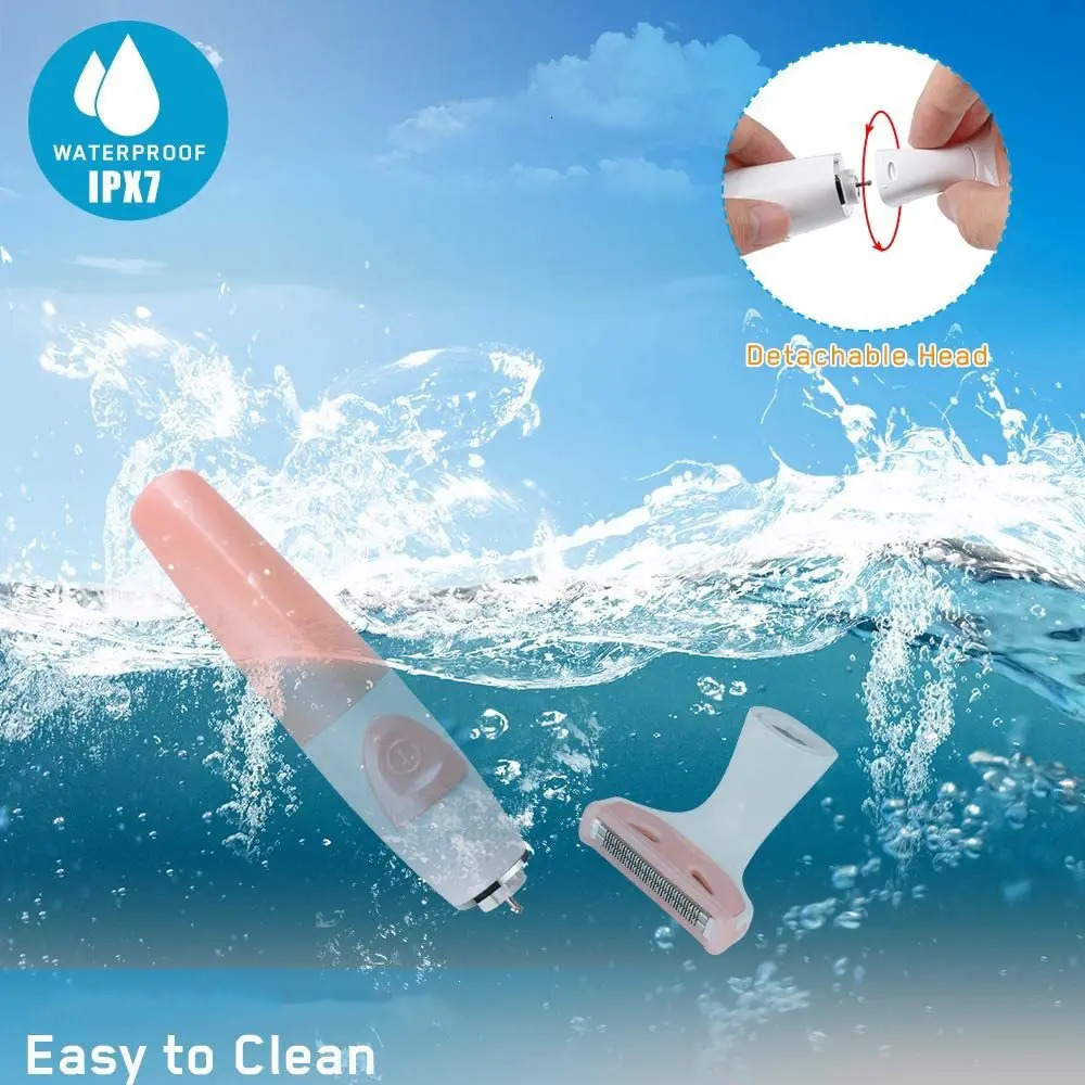 Electric Women Shaver Razor Body Leg Arm Back Bikini Trimmer Lday Washable AA Battery Type Hair Removal Shaving Machine 240624