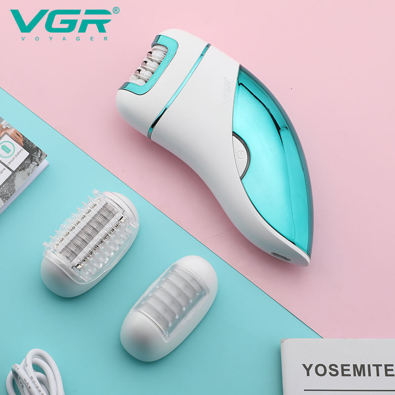 Original VGR 3In1 Women Epilator Electric Shaver Leg Body Hair Removal Wet Dry Lady's legs Bikini Trimmer For Facial Underarms F624-70