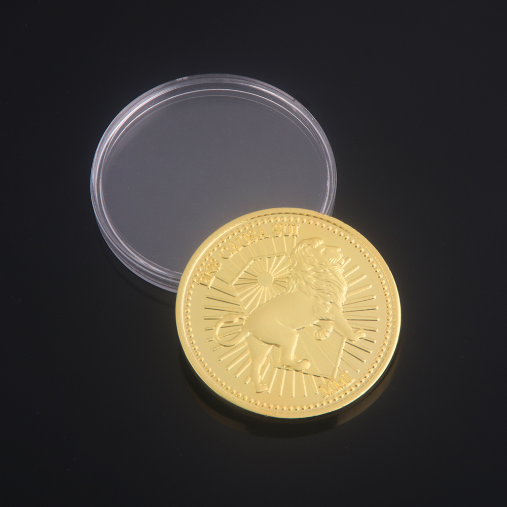 Movie John Wick Collect Coin Keychain Keanu Charles Reeves Hotel Du Continent Award Currency Coin With Box Cosplay Jewelry