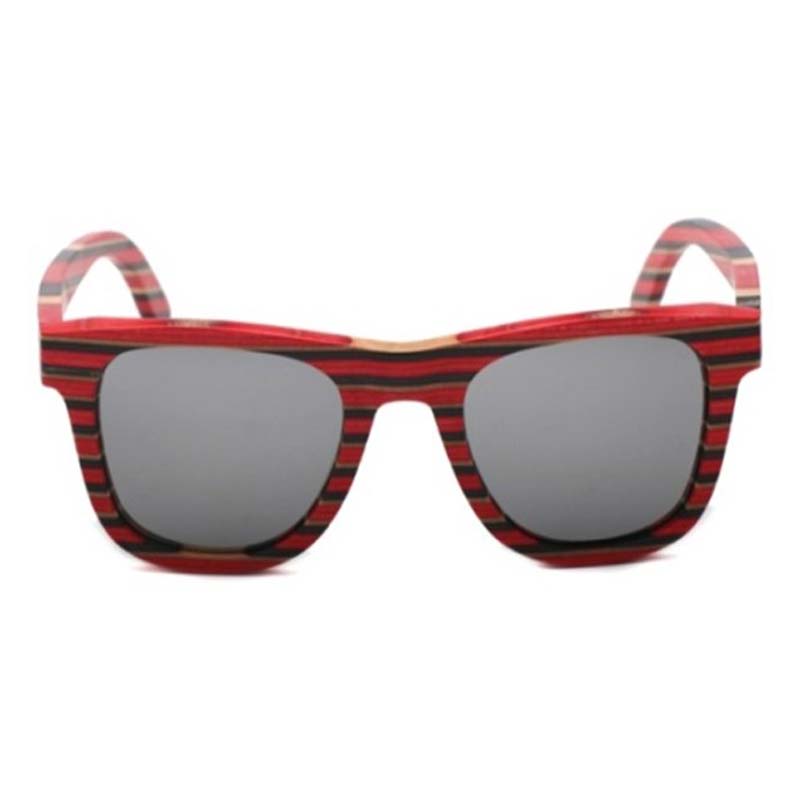 BerWer New 100% Real Wood Sunglasses Polarized Handmade Skateboard Wood Mens Sunglass Men Gafas Oculos De Sol