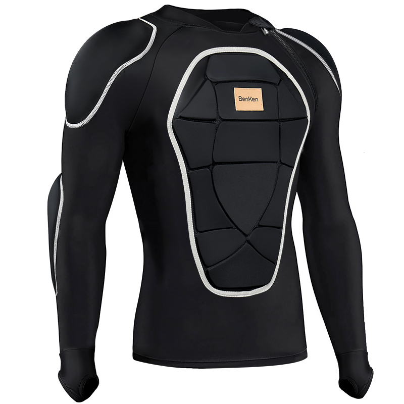 BenKen Full Body Sticker Back Support Shockproof Motorcycle Armor Chest Shoulder Pads Elbow Jacket Snowboard Protective Gear