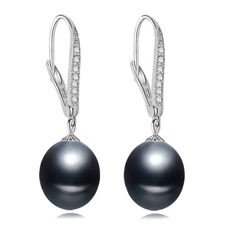 LACEY Fresh Water Pearl Clip Earrings,Real Pearl Earrings For Women,925 Silver White Natural Pearl Earring Wedding