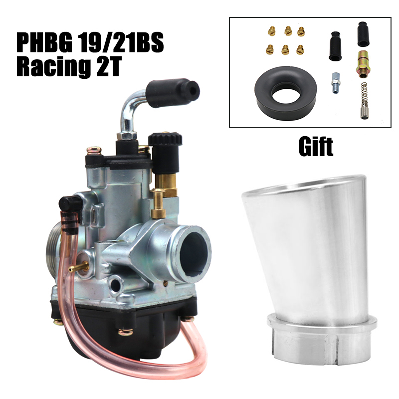 ZSDTRP PHBG Carburetor For 50-100cc Engine 2 stroke 19mm BS 21mm BS motor Dellorto Model with Air Filter