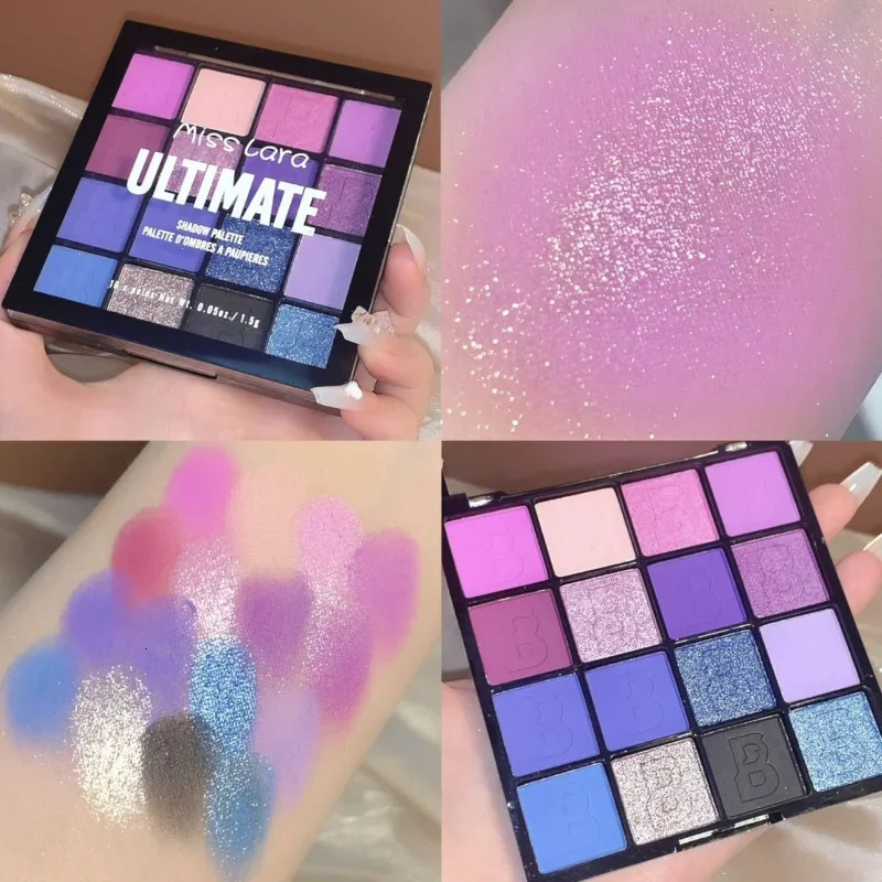 9 Square Grids 16 Colors Eye Shadow Matte Pearlescent Powder Delicate And Easy To Clear Eye Shadow Palette Green Spirit Cosmetic 240624