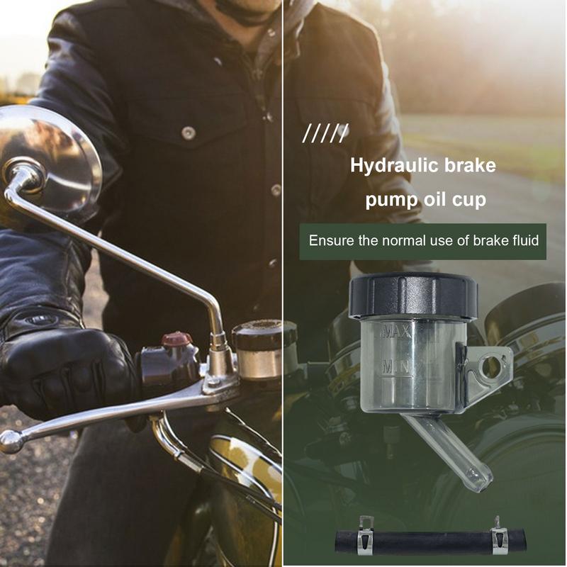 Clutch Oil Tank Master Cylinder Oil Cup Tank For Motorcycle Brake Fluid Rear Front Clutch Tank Fluid Bottle Reservoir For Motorc