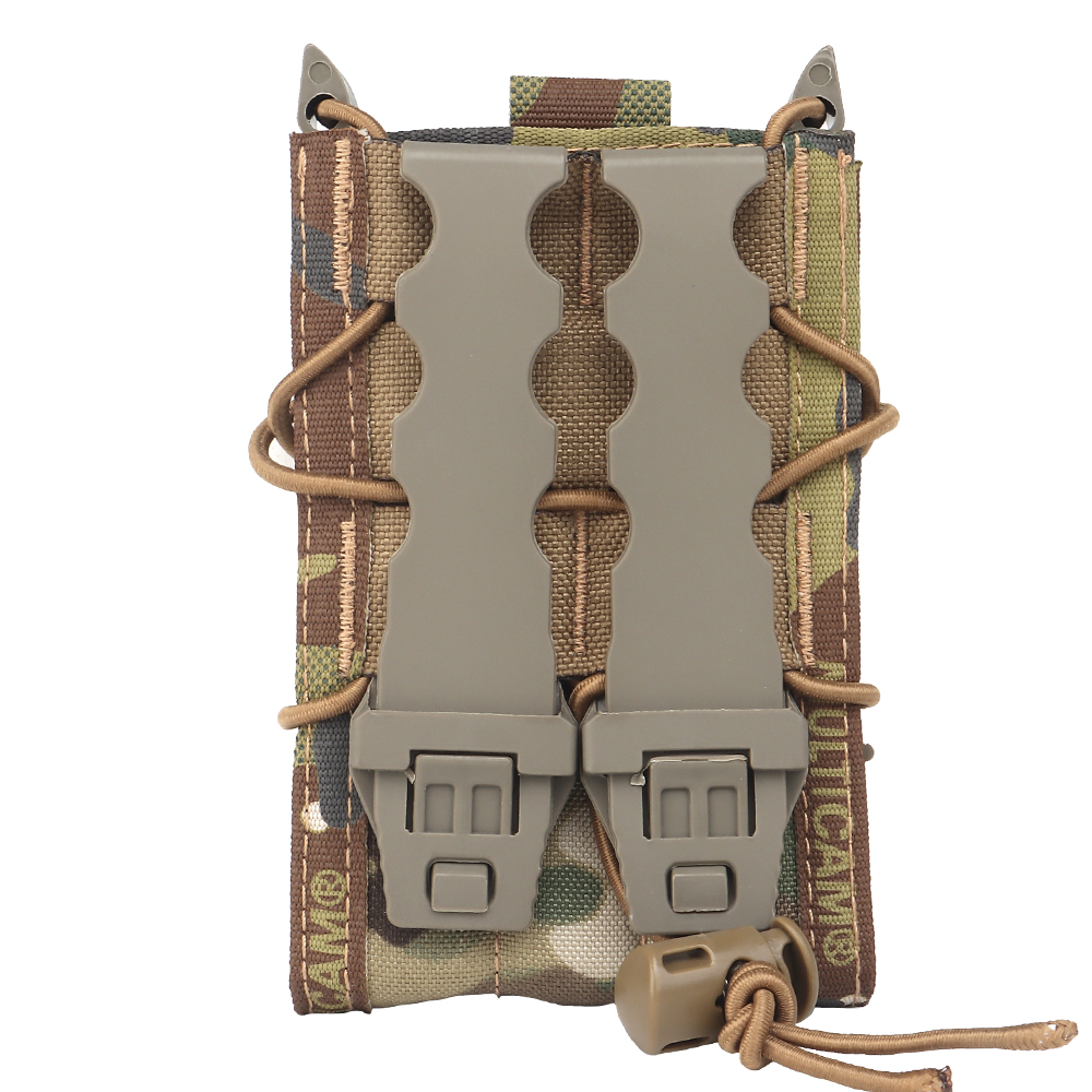 MOLLE Single Rifle Mag Pouch Open-Top Mag Pouch for M4 M14 M16 AR15 G36 PMAG 5.56 .223 AK 30 40-round magazines Holder Nylon