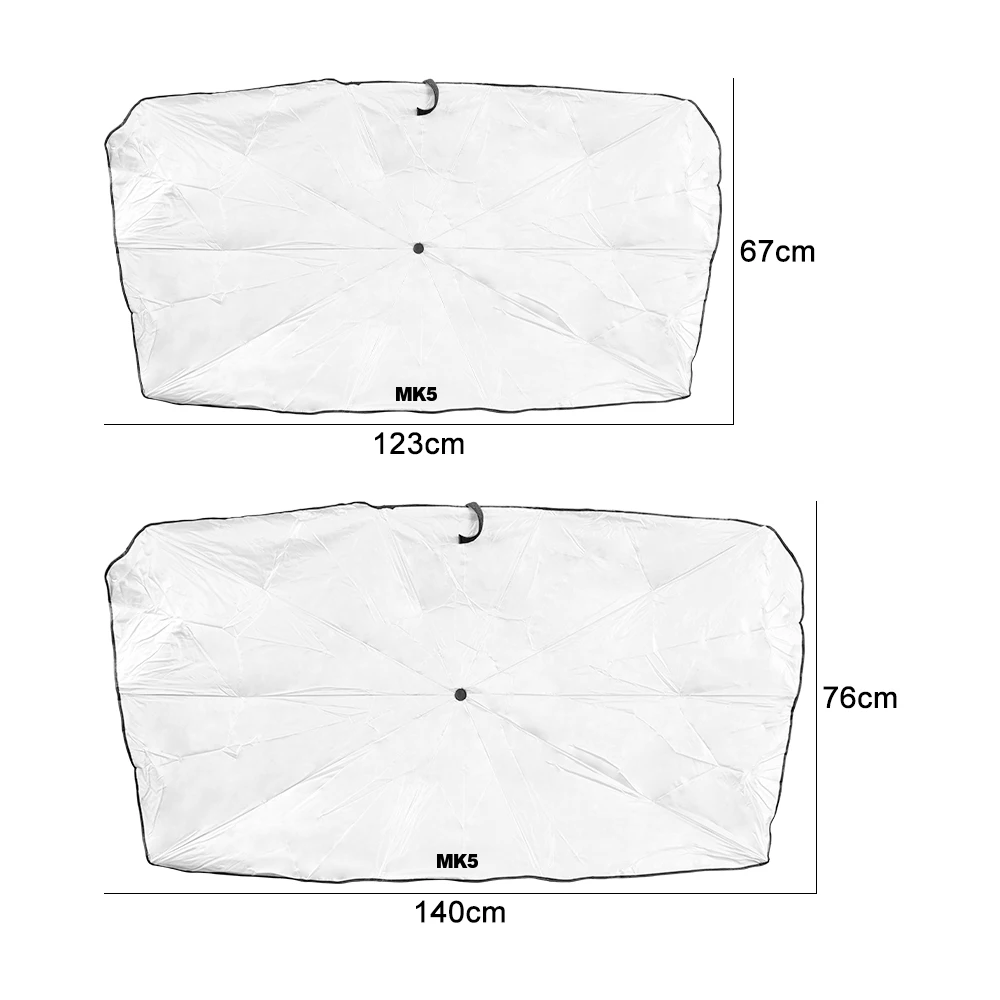 Foldable Car Sunshade Umbrella Anti UV Rays Sunlight Protective Cover Auto Accessories For VW-GOLF MK4 MK6 MK7 MK5 MK3 MK2 MK8