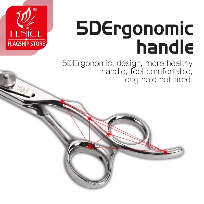 Fenice Professional 6.5 inch 8 inch 9.5 inch Dog Scissors Set Pet Grooming Scissors Thinning Shears Animal Haircut Supplier