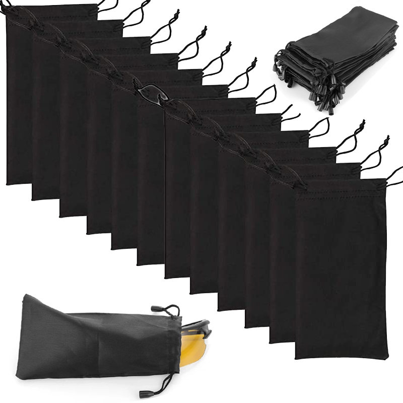 1/5/10pcs Waterproof Sunglasses Bag Microfiber Dust Storage Pouch Glasses Carry Bag Soft Cloth Portable Eyewear Case Container