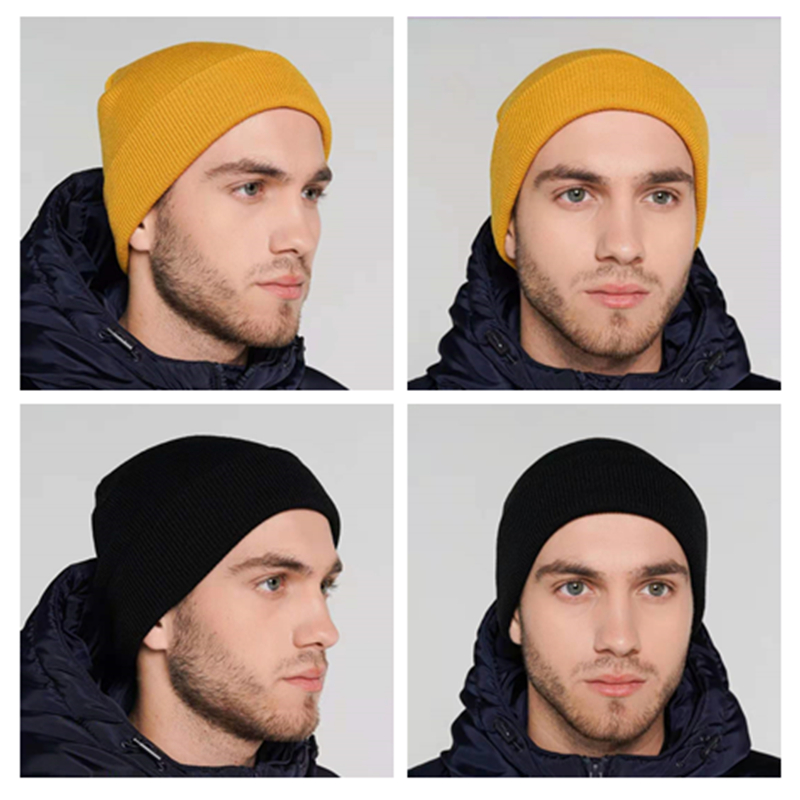 New Unisex Multicolor Autumn & Winter Beanie Hat Men Basic Daily Beanie Women Soft Knitted Hat Elegant All-match Streetwear Cap