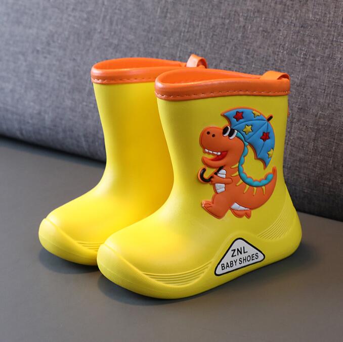Children Removable Plush Rain Boots Boys Girls Toddler Waterproof Shoes Lightweight Warm Kids Water Shoes for Four Seasons