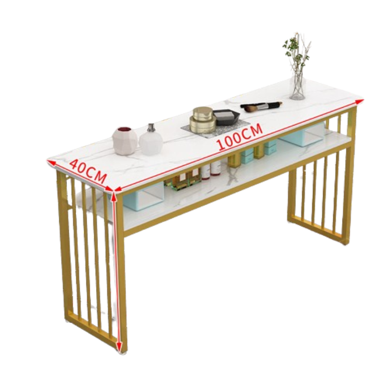 Commercial Nail Table Manicurist Beauty Vanity Exquisite Table Receptionist Professional Tavolo Unghie Nail Bar Furniture CY50NT