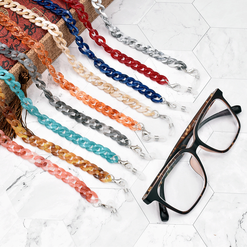 Retro Pendant Mask Key Acrylic Hangs Strap Holder Glasses Chain Neck Women's Sunglasses Lanyard Accessories