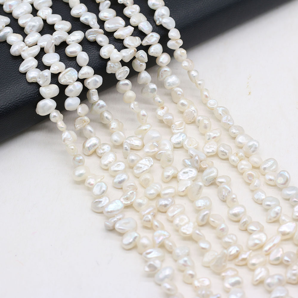 Natural Freshwater Pearl Beads Irregular White Loose Spacer Beaded For Jewelry Making DIY Charms Bracelet Necklace Accessories