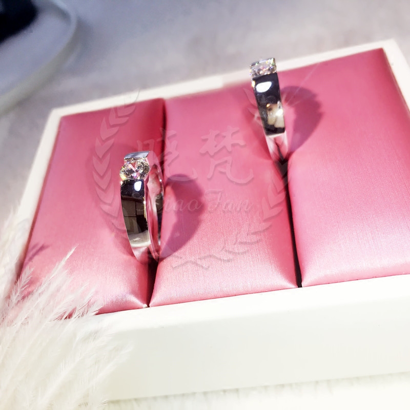 Solitaire 0.5ct Lab Diamond Ring 100% Real 925 sterling silver Jewelry Engagement Wedding band Rings for Women Men Party Gift