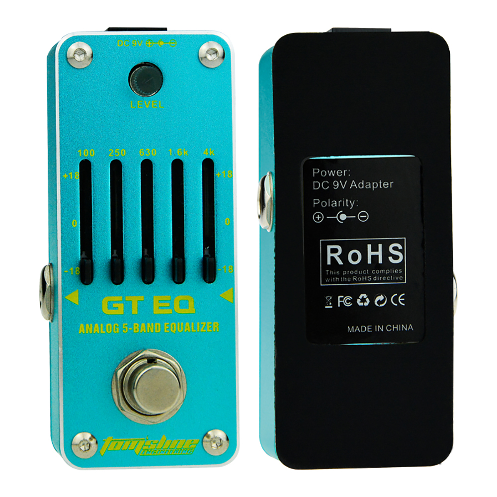 Aroma AEG-3 EQ Electric Guitar Effects Pedal 5-band Tone Tuning Equalizer Adjustable Effect Depth True Bypass Guitar Pedal