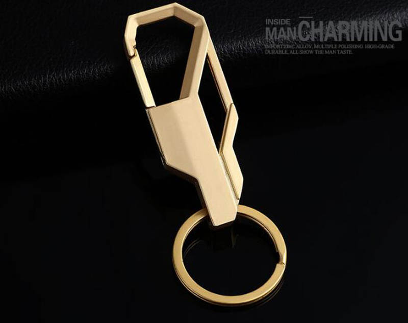 3 Color Key chain Key ring Silver Color metal inlay keychain for Classic men car key Chain Romantic Gift For Man Women #17088