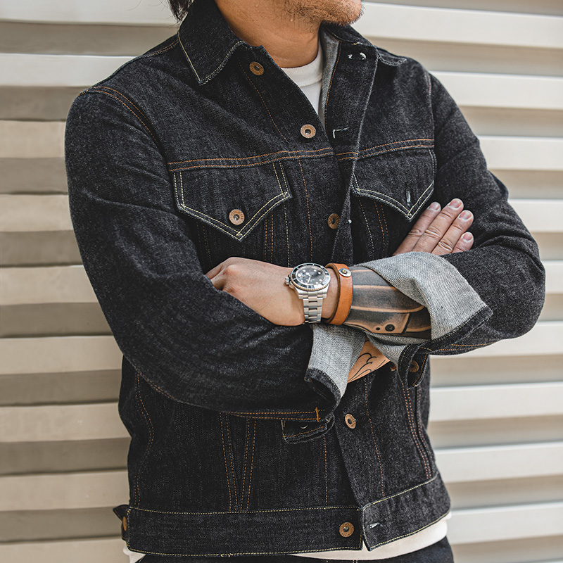 Maden 2023 Workwear Retro Original Denim Jacket Motorcycle Fit Spring and Autumn Coat Men's Trend