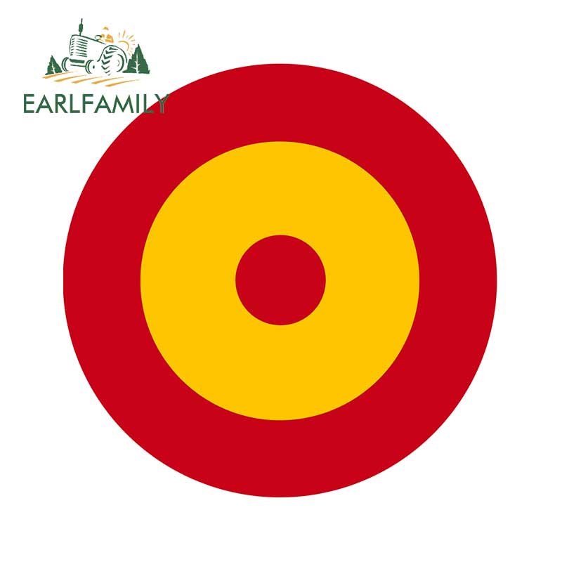 EARLFAMILY 13cm x 13cm Glossy RAF Roundel Car Sticker The Who Mod Target Decal Fuel Tank Cap Stickers Waterproof Car Accessories