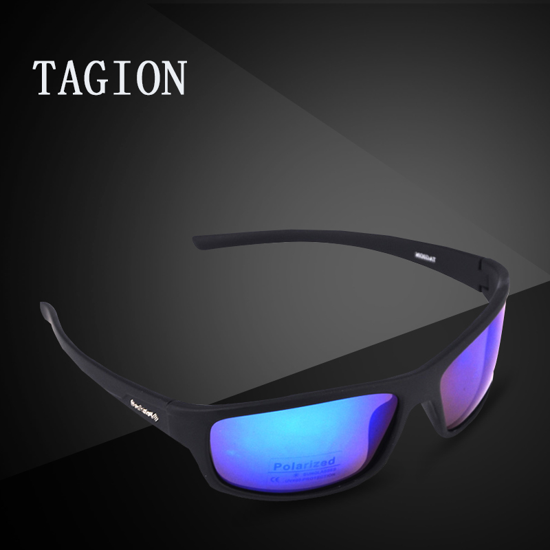 2024 TAGION Luxury Designer Brand Men's Sports Sunglasses Polarized UV400 Outdoor Eyewear Driving Lenses Black Glasses TG5104