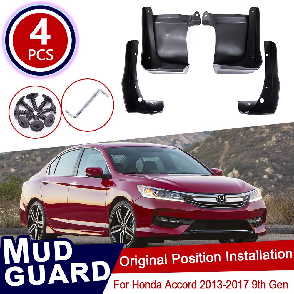4Pcs Set for Honda Accord 2013 2014 2015 2016 2017 Mudflaps Mud Flaps Flap Splash Guards Mudguards Car Auto Fender Front Rear