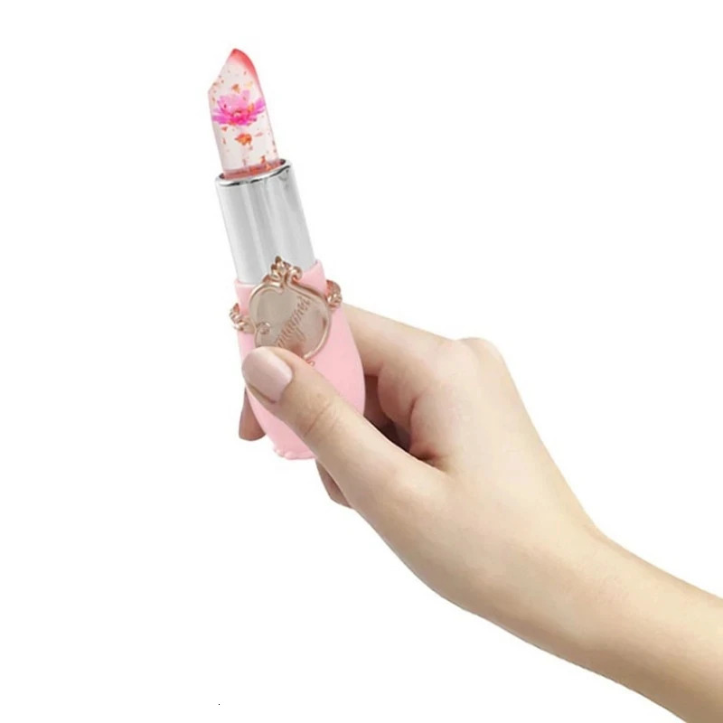 make up 6pcs Lipstick Set Flower Jelly Crystal Clear Long Lasting Lips Color Change Pink lip gloss Cosmetics 240621
