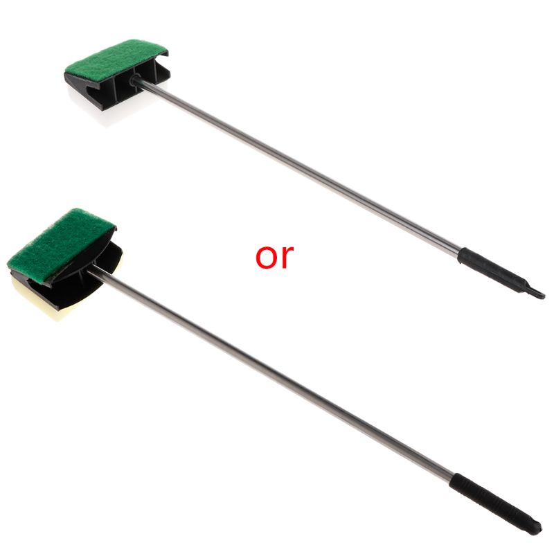 Cleaning Brush Double Face Sponge Fish for Tank Aquarium Glass Algae Remover Scr