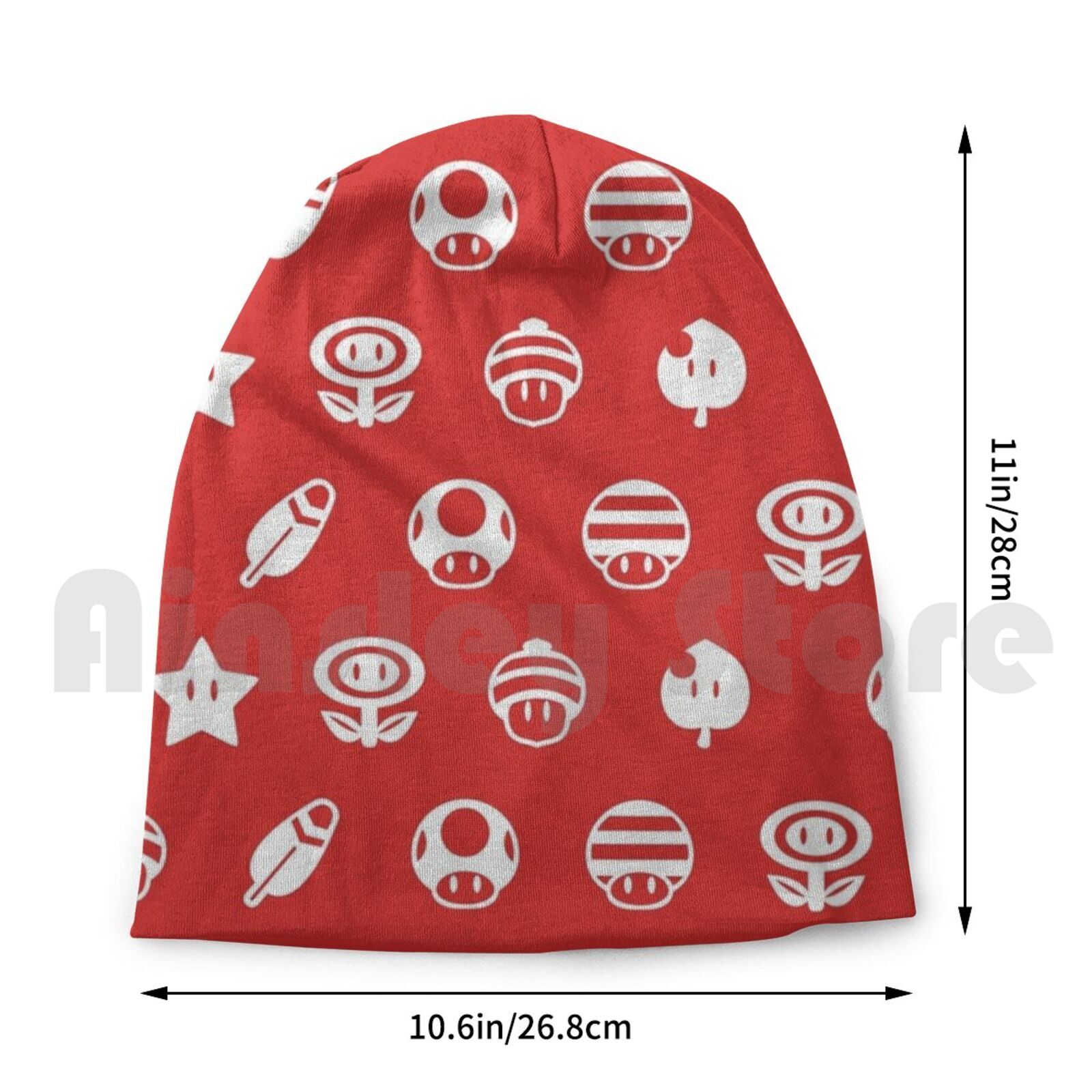 Powerups Beanies Pullover Cap Comfortable Super Powerup Power Up Item Nintendo Video Game