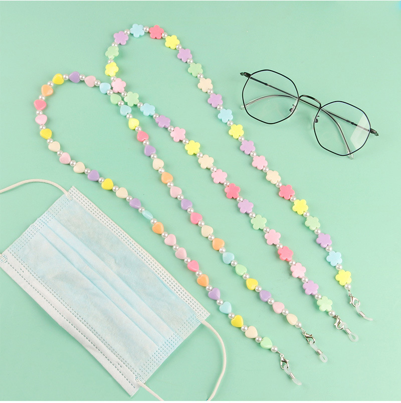 Colorful Eyeglasses Chain Anti-lost Sunglasses Spectacle Holder Anti-Drop Neck Cord Mask Chain Lanyard Eyewear Jewelry For Women
