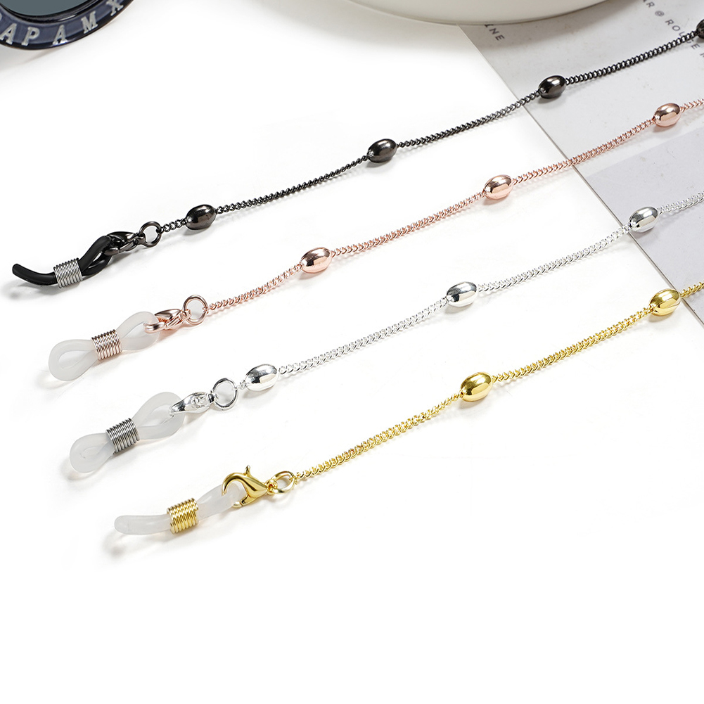 Simple Metal Beaded Glasses Chains For Women Sunglasses Mask Chain Holder Eyeglasses Lanyard Neck Cord