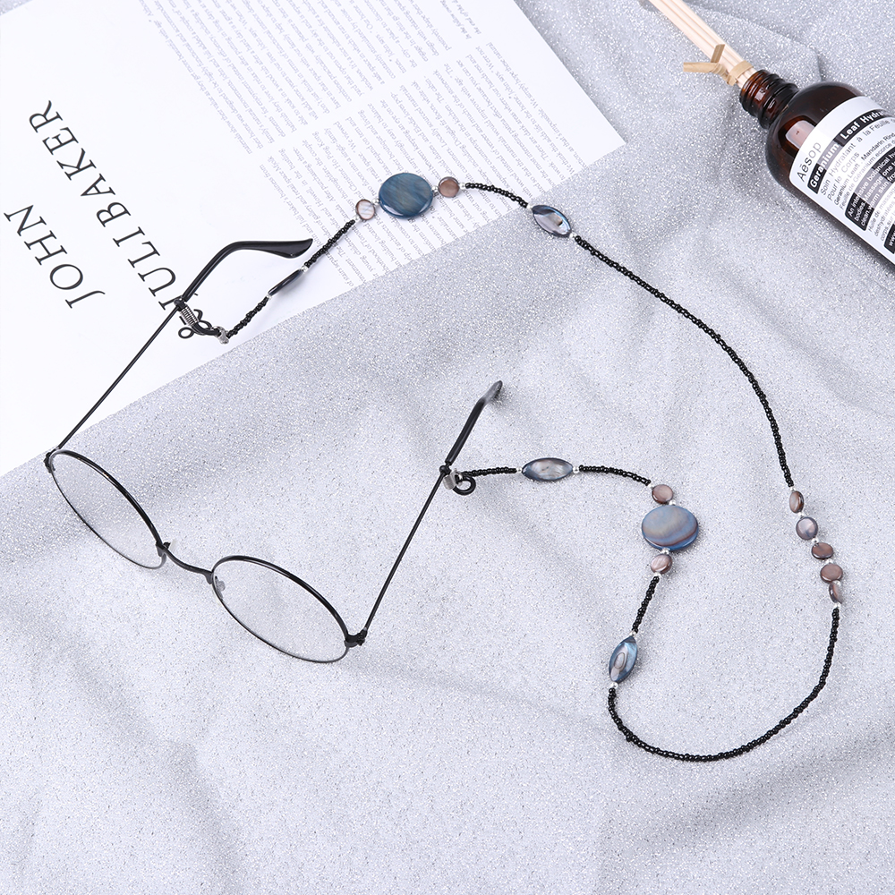 1Pcs 60/70/76CM Reading Glasses Chain for Women Shell Beads Sunglasses Cords Beaded Eyeglass Lanyard Hold Straps Glasses Rope