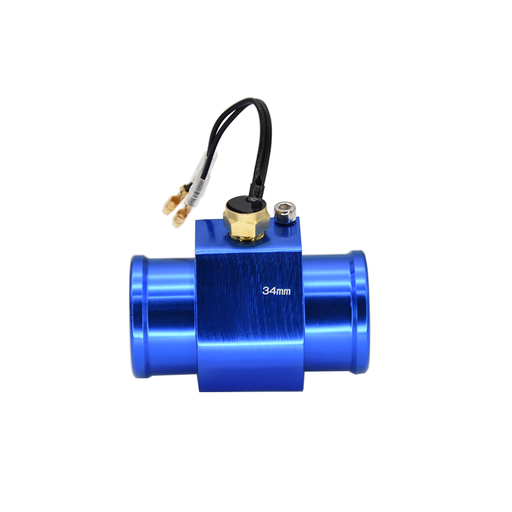 Universal 52mm Water Temperature Gauge Car LED Digital Instrument 10MM Water Temperature Sensor with Radiator Hose Adapter
