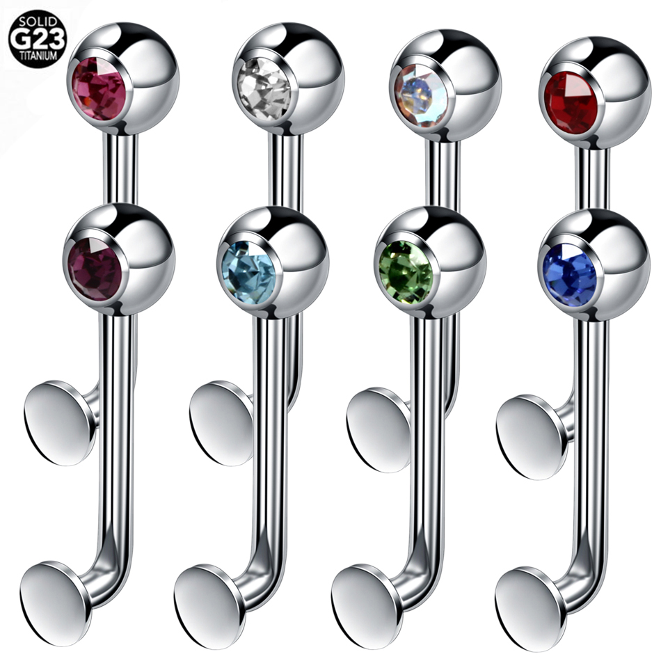 1PC Titanium Gem Dermal Anchor Top Piercing Sexy Vagina Eyebrow Labret Lip Helix Piercings Ear Cartilage Tragus Piercing Jewelry