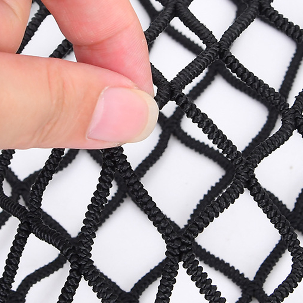 High Elastic Cargo Net for Pickup Truck Bed 4'x4' Stretch to 7'x7' Double Layer Bungee Net Mesh for Ford F150 SVT Raptor Tundra