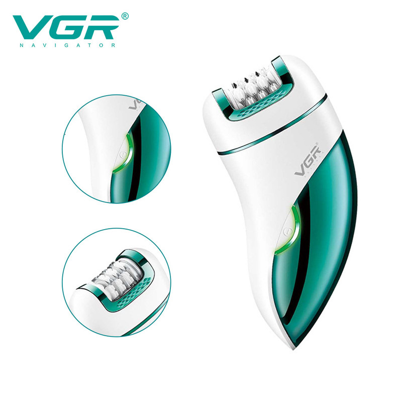 Original VGR 3In1 Women Epilator Electric Shaver Leg Body Hair Removal Wet Dry Lady's legs Bikini Trimmer For Facial Underarms F624-70