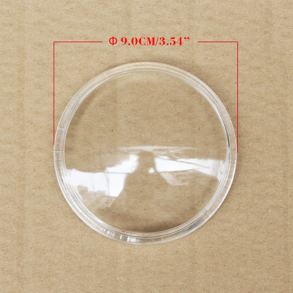 Cawanerl For Renault Duster Scenic Koleos Megane Captur Clio Lodgy Thalia Car 90mm Round Front Fog Light Glass Cover Lens