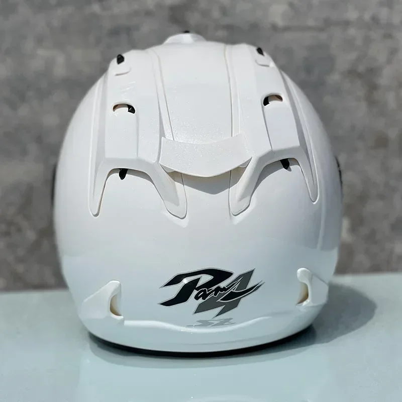 Ram4 Glossy White Half Men and Women Motorcycle Off-Road Summer Helmet Downhill Racing Mountain Cross Casco Capacete