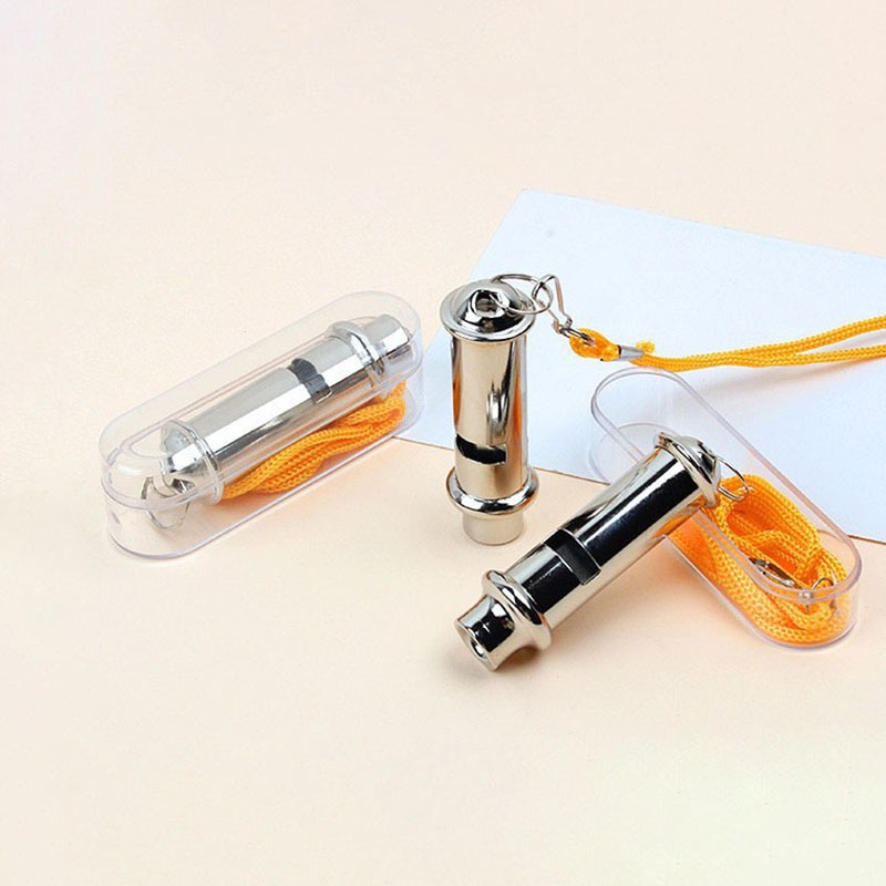 Metal Whistle Referee Sport Rugby Party Outdoor Sport Whistle Training School Soccer Football Handball Lanyard Survival Whistles