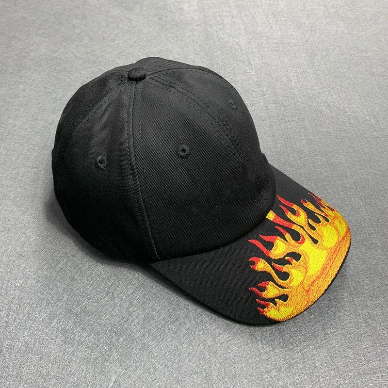 Baseball Caps for men PA Flame Wash Black Hat fugees Women Kpop Trucker Hip-hop Gorras Male y2k Sunhat Gift for Dad 240517
